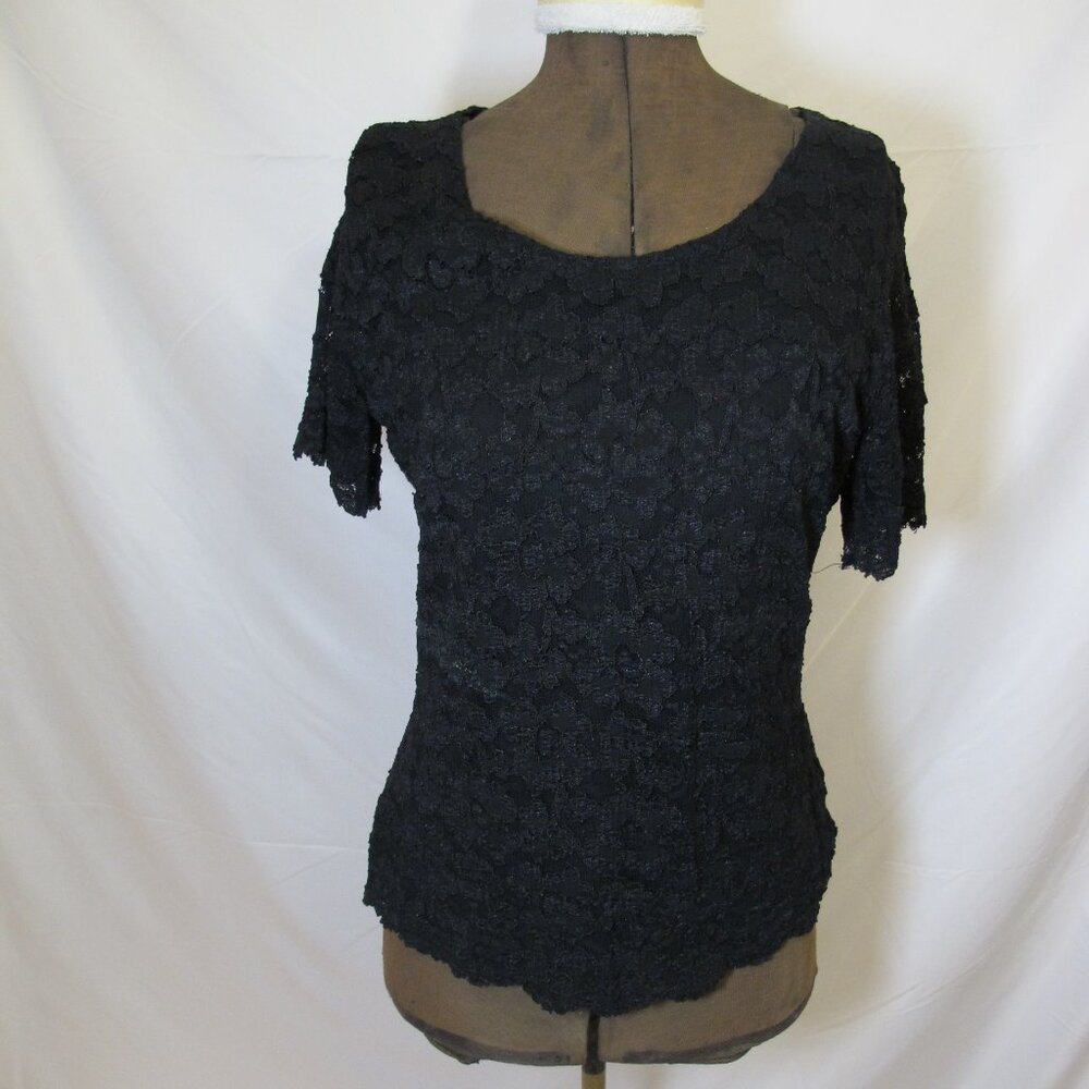 Michi Sportswear black lace top  XL